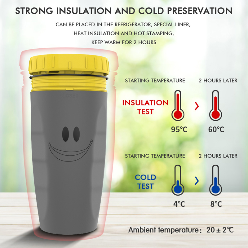 Double insulation keeps drinks perfect for kids and adults
