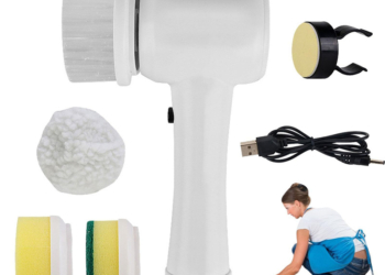 The 4-in-1 cordless scrubber effortlessly tackles every tough mess