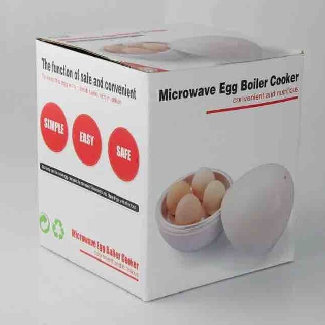 4 Eggs Microwave Steamer Boiler Cooker in Quick 5 Minutes