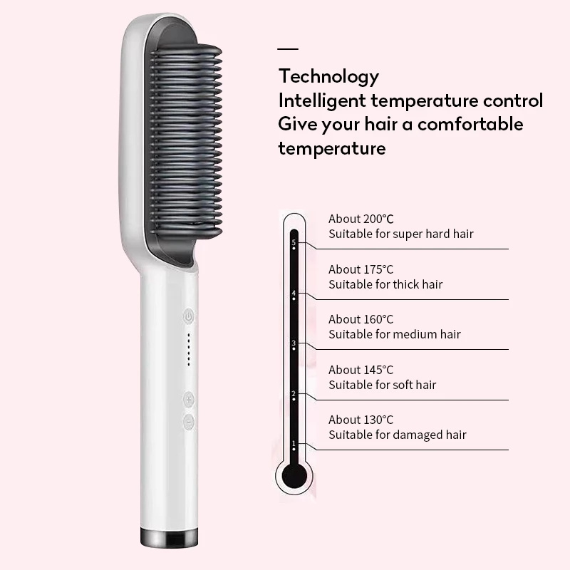 2in1 Hair Straightener Hot Comb Curling Tong Dual-purpose