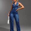 d7c4d947-4ba9-47fd-a76c-ba5b46d17573.jpg Tight Waist Slim High Elastic Wash Denim Jumpsuit