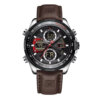 Men's Stainless Steel Strap Multi-function Watch