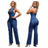 f8ebbd39-e137-447e-aa80-d68d72ea156b.jpg Tight Waist Slim High Elastic Wash Denim Jumpsuit